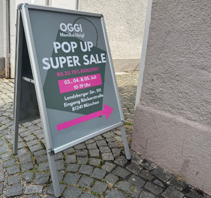 OGGI Pop Up Super Sale im Juli
