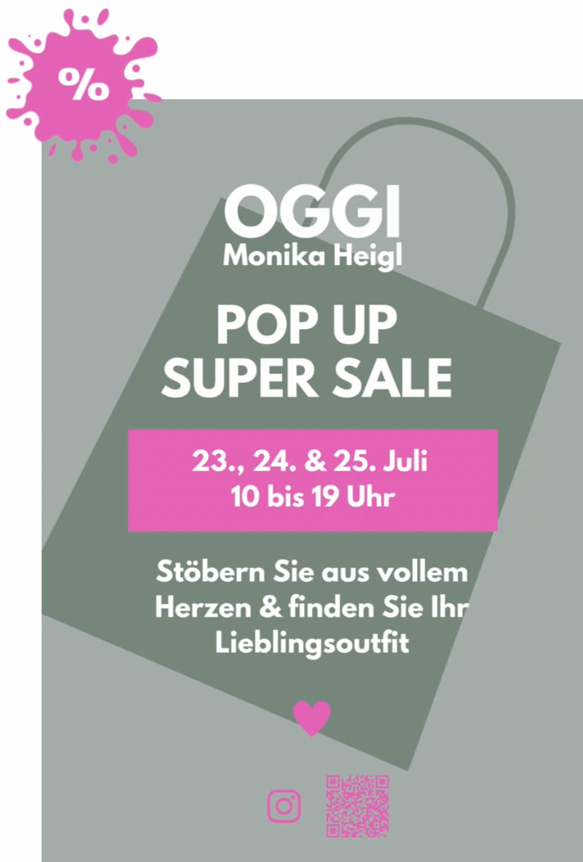 Popup Sale im Oggi
